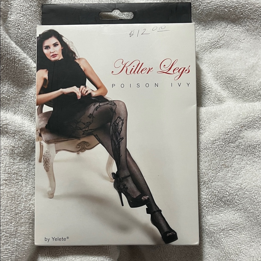 Killer Legs Black Lace Tights in Style Poison Ivy